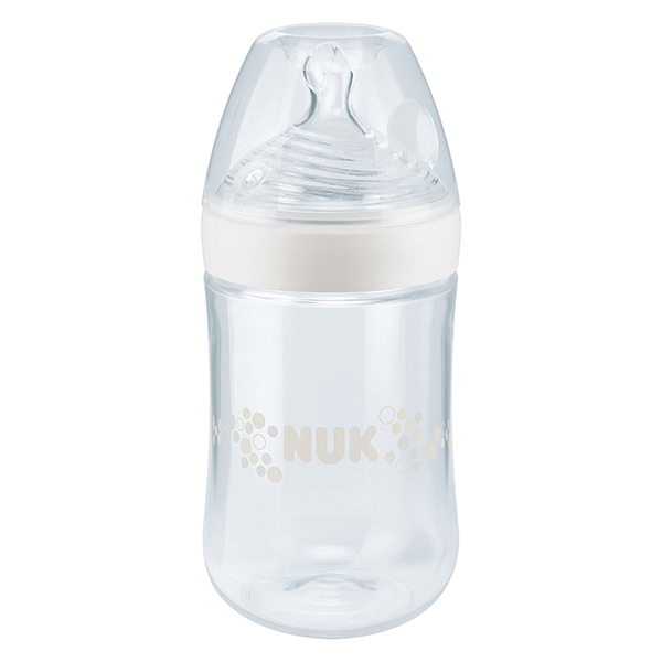 Bình sữa NUK thủy tinh Nature Sense 240ml ty Silicone S1-M 